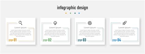 Infografik Design für Geschäftskonzept Vorlage Zeitleiste mit 4