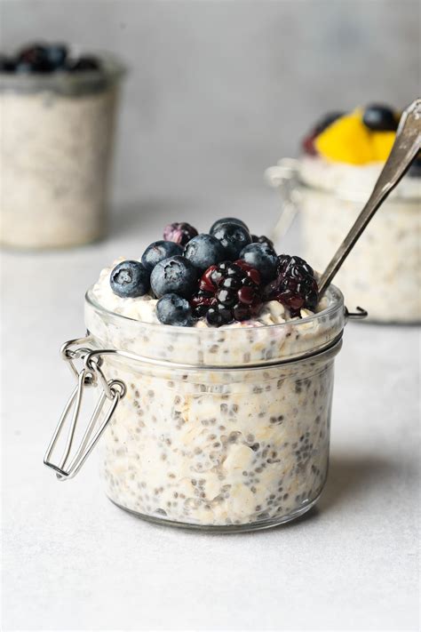 Overnight Oats With Almond Milk Liv Vegan Strong