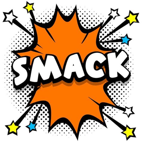 Smack Pop Art Comic Speech Bubbles Libro Efectos De Sonido Vector Gratis