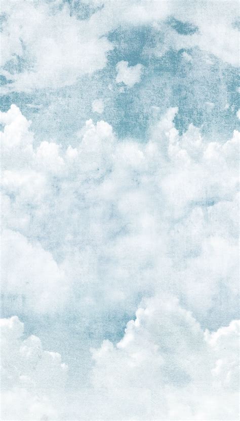 Grandeco Blue Clouds Wall Mural