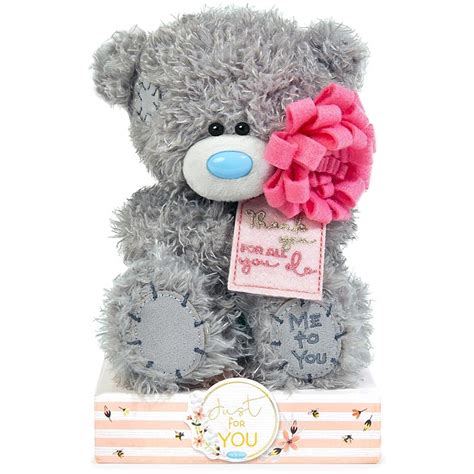 Me To You Thank You Flower Tatty Teddy Bear Uk