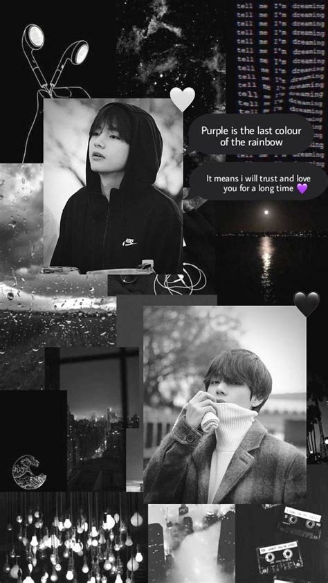 436 Wallpaper Aesthetic Black Bts Pictures - MyWeb