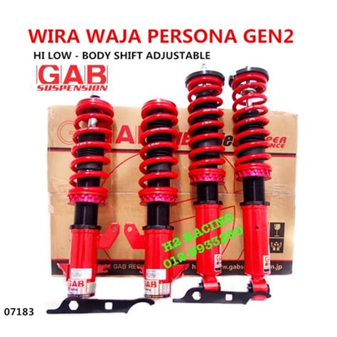 100 ORIGINA GAB WIRA WAJA GEN2 PERSONA SATRIA HI LOW BODY SHIFT