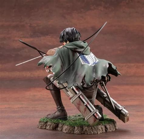 Attack On Titan Levi Action Figure Levi Ackerman With Box 18 Etsy