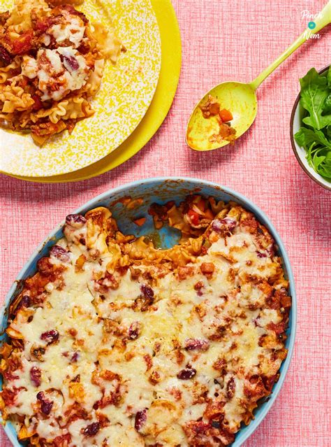 Chilli Pasta Bake Pinch Of Nom