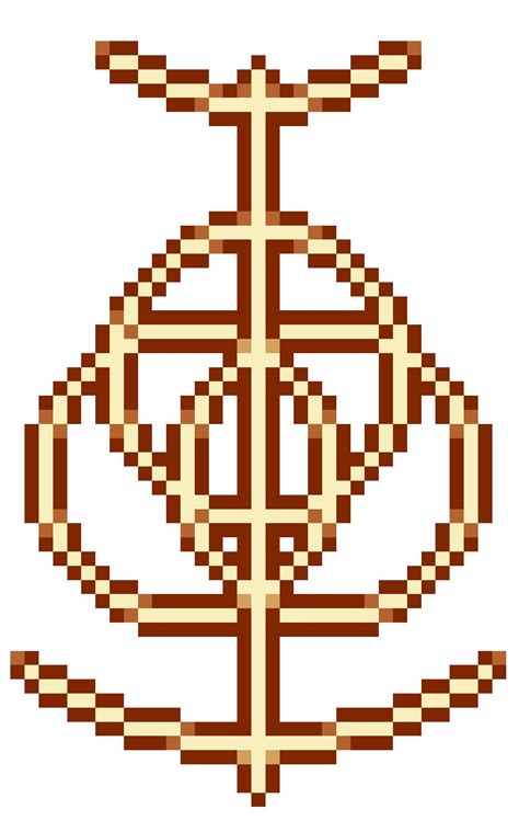 Pixel art Elden Ring logo idea/reference for r/place that starts ...