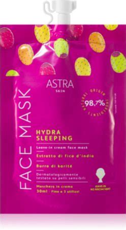 Astra Make Up Skin Masque De Nuit Visage Nutrition Et Hydratation