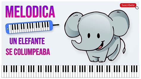 An Elephant Is Standing Next To A Piano With The Words Melodica On It