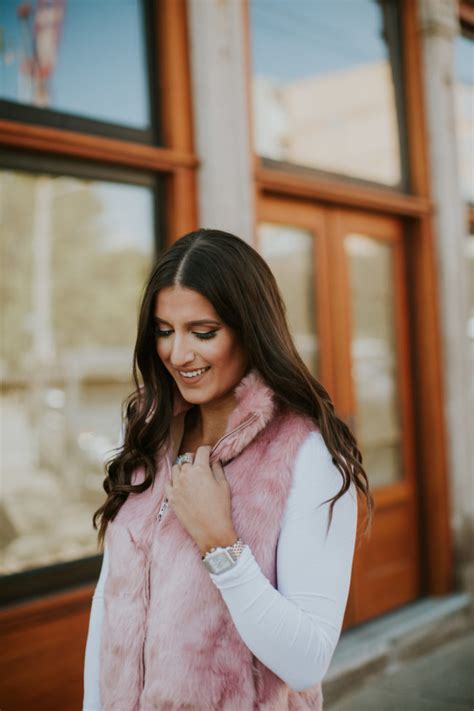 Pink Faux Fur Vest A Southern Drawl