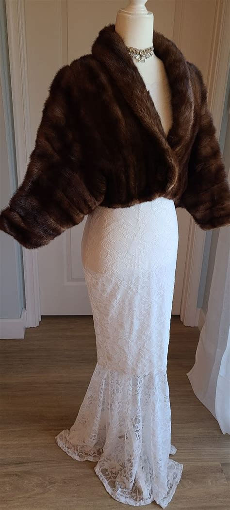 Luxury Vintage Mink Fur Cropped Jacket Sable Mink Coat Real Fur