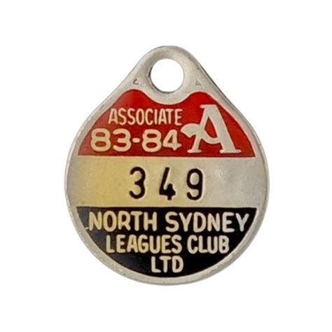 1983-84 North Sydney Leagues Club Associate Badge - Victory Badges