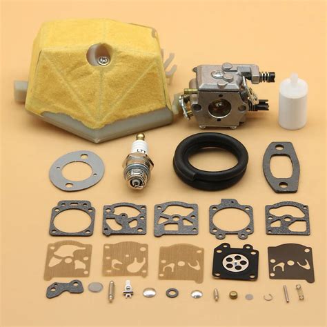 Carburetor Carb Rebuild Kit W Air Fuel Filter Gasket Set For Husqvarna