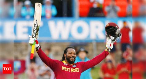 Chris Gayle Hits First Ever World Cup Double Hundred New Zealand In India 2016 News Times Of