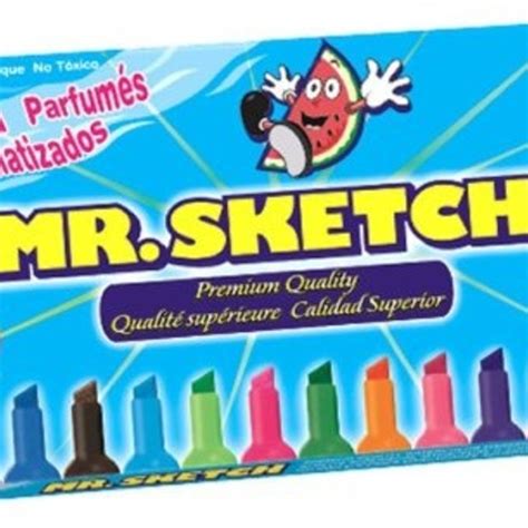 Sanford Mr Sketch Scented Markers Set12 Colours Artist Supplies