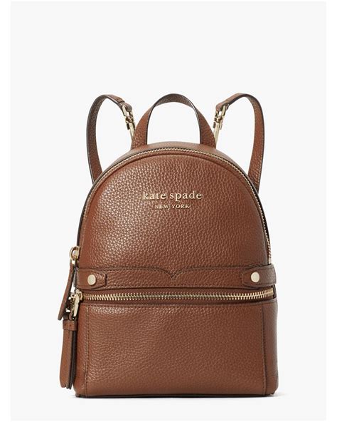 Kate Spade Leather Day Pack Mini Convertible Backpack In Brown Lyst