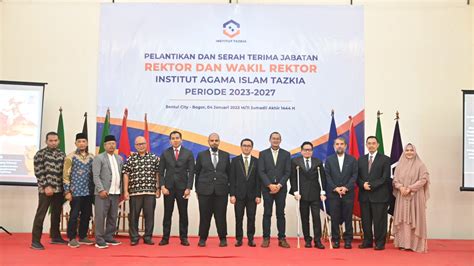 Pelantikan Rektor Institut Tazkia Periode 2023 2027 TERNATEKU