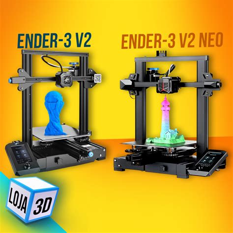 Impressoras 3d Creality Ender 3 V2 Vs Ender 3 V2 Neo Qual Escolher