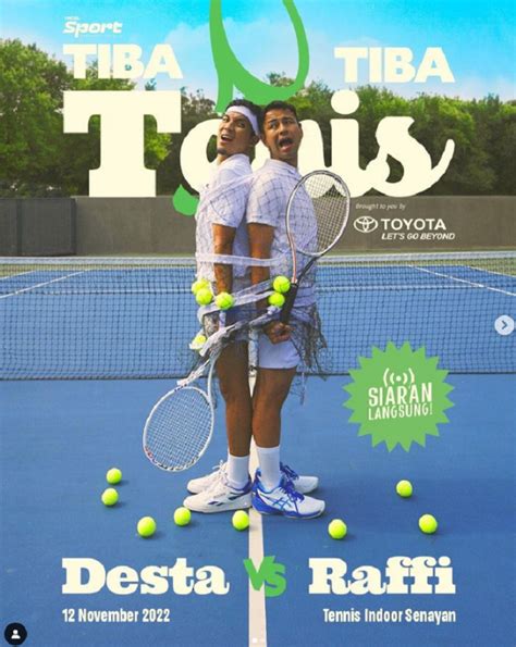 Link Beli Tiket Tiba Tiba Tenis Desta Vs Raffi Ahmad Gading Wulan