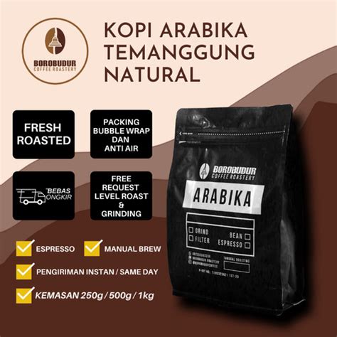 Jual 1 KG KOPI ARABICA TEMANGGUNG NATURAL ROAST BEAN JUAL ARABIKA