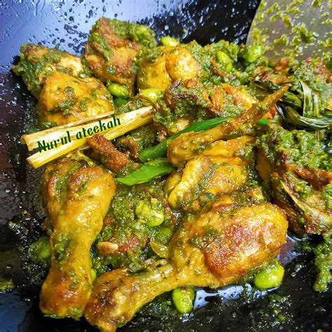 Resipi Ayam Masak Cili Hijau Petai Sekali Cuba Gerenti Makan Bertambah