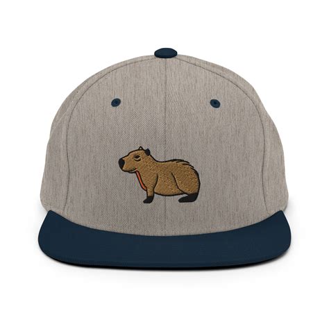 Capybara Hat Embroidered Capybara Baseball Cap Capybara Etsy