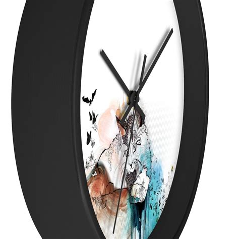 Cat Clock Alarm Wall Clock Cat Wall Decor Modern Wall - Etsy