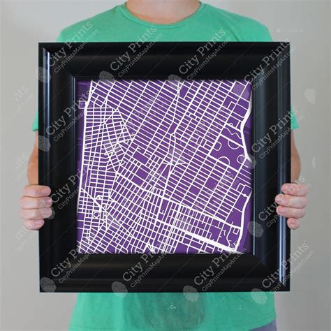 New York University Campus Map Art City Prints