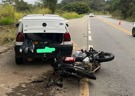 Motociclista Morre Em Acidente Carro Na BR 459 Em Pouso Alegre