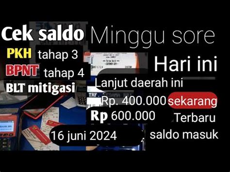 Pkh Hari Ini Cek Saldo Pkh Tahap Bpnt Mitigasi Resiko Pangan