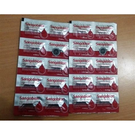 Jual Sangobion Strip Isi Kaplet Shopee Indonesia