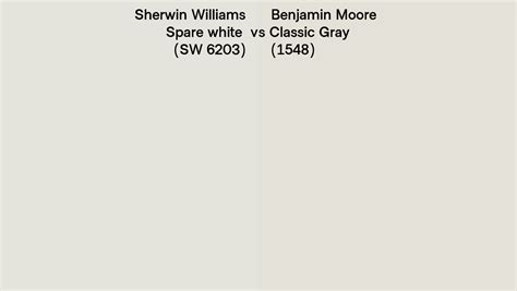 Sherwin Williams Spare White Sw Vs Benjamin Moore Classic Gray