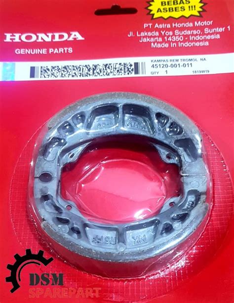 GROSIR 5 Pcs Kampas Rem Tromol Honda Supra X Fit Grand Kharisma Revo