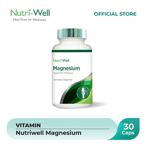 Jual Nutriwell Magnesium 30 Caps Kota Surabaya Nutriwell Official