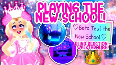 New School Out Now 👑 Royale High Roblox New School Walk Through And