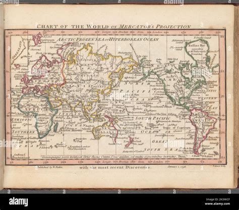 Chart of the world on Mercator's projection 1798 - 1804. Cartographic ...