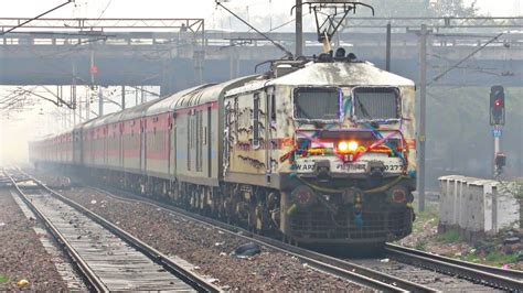 First PUSH PULL RAJDHANI EXPRESS 22221 Mumbai Rajdhani Express