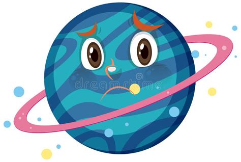 Personaje De Dibujos Animados Saturn Con Expresi N De Cara Confusa