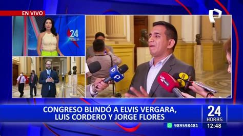 Congreso Parlamentarios Opinan Tras Blindaje A Elvis Vergara Jorge