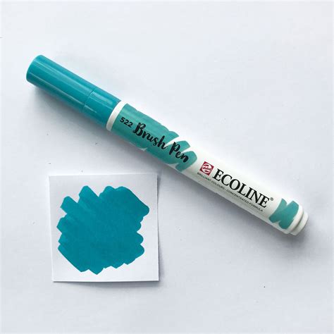 522 Turquoise Blue Brush Marker Quills