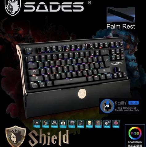 Jual Harga Spesial Sades Shield Rgb Mechanical Gaming Keyboard Tkl