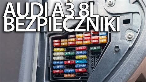 Gdzie są bezpieczniki i przekaźniki w Audi A3 8L skrzynka z