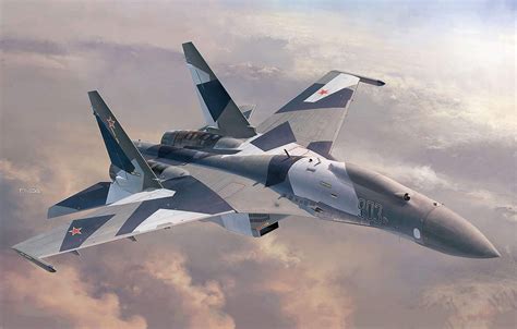 Wallpaper Multi Role Fighter UAV Su 35 The Russian Air Force