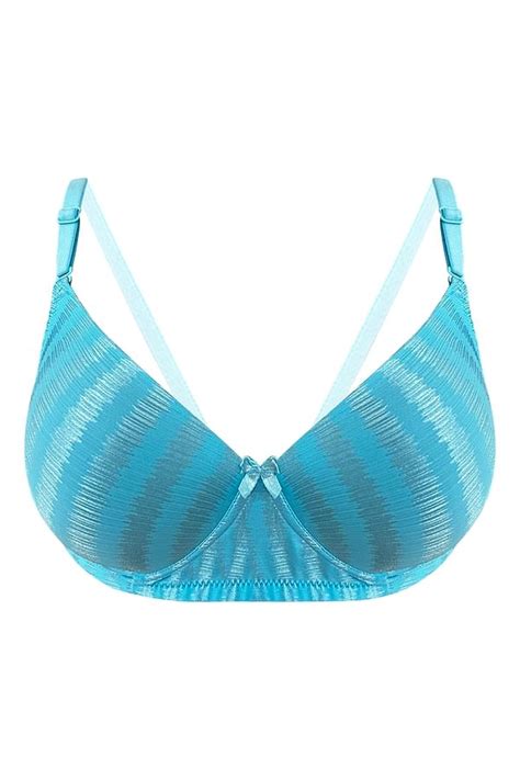 Buy Padded Non Wired Full Cup Multiway T Shirt Bra In Sky Blue Online India Best Prices Cod