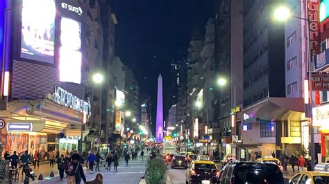 Vista Satelital De Avenida Corrientes En Buenos Aires Argentina