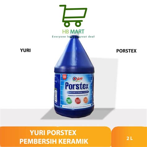 Jual Porstex Yuri Botol 2 Liter YURI PORSTEX 2 L PEMBERSIH PORSELEN