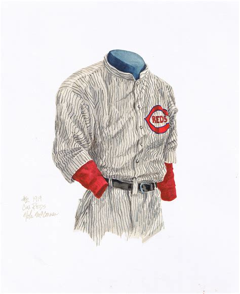 Cincinnati Reds 1919 Uniform Artwork This Is A Highly Deta Flickr