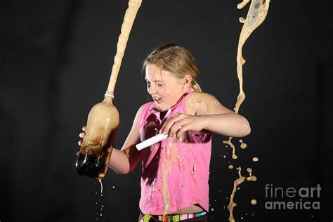 Mentos And Soda Reaction Photograph by Ted Kinsman - Fine Art America