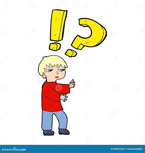 Cartoon Confused Boy Stock Illustration Illustration Of Character