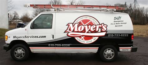 Commercial Vans Moyer Services Landis Truck Graphics