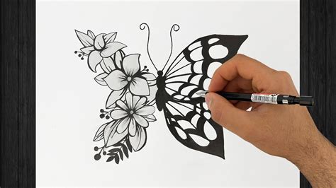 How To Draw A Beautiful Butterfly Sketching Toturial Step By Step